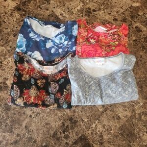 LuLaRoe High Low Tunic Bundle Lot XS
